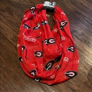 Red Georgia Bulldogs Infinity Scarf